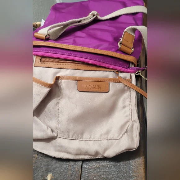 Michael Kors Nylon And Leather Crossbody Purse - Picture 8 of 15